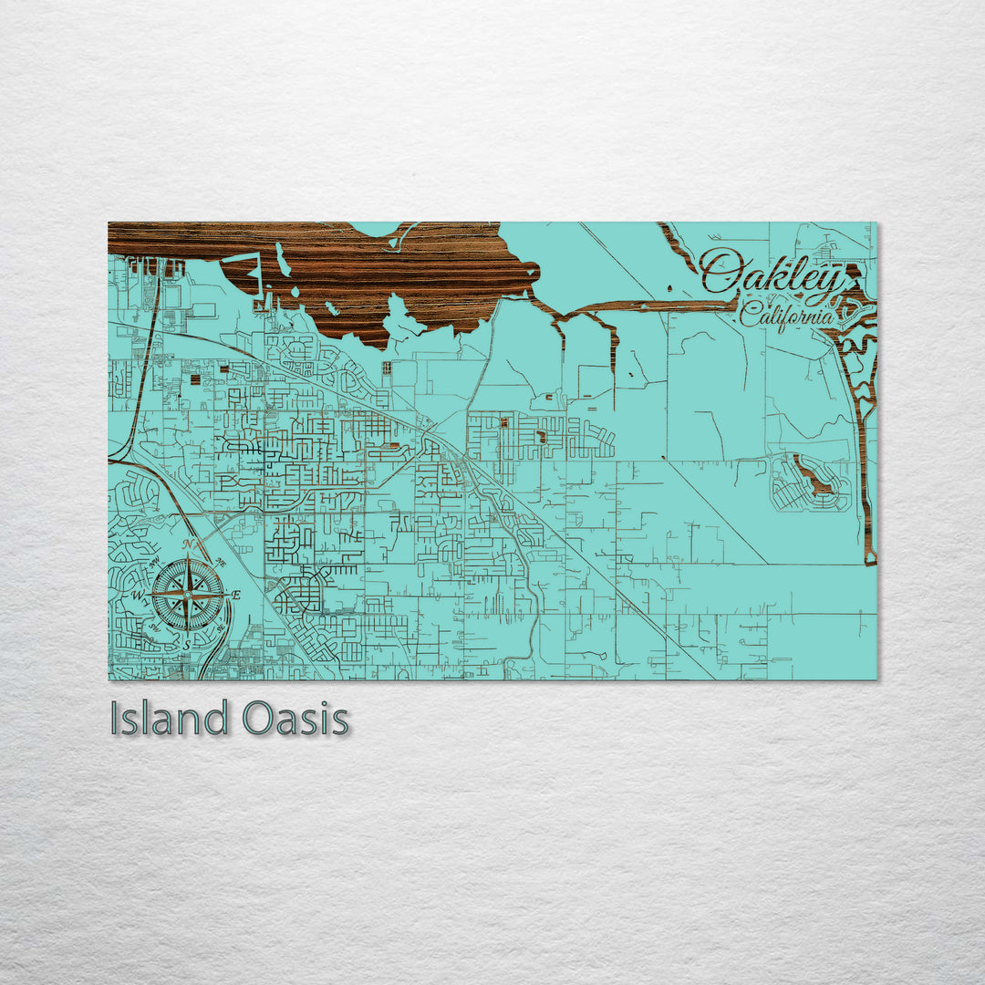 Oakley, California Street Map