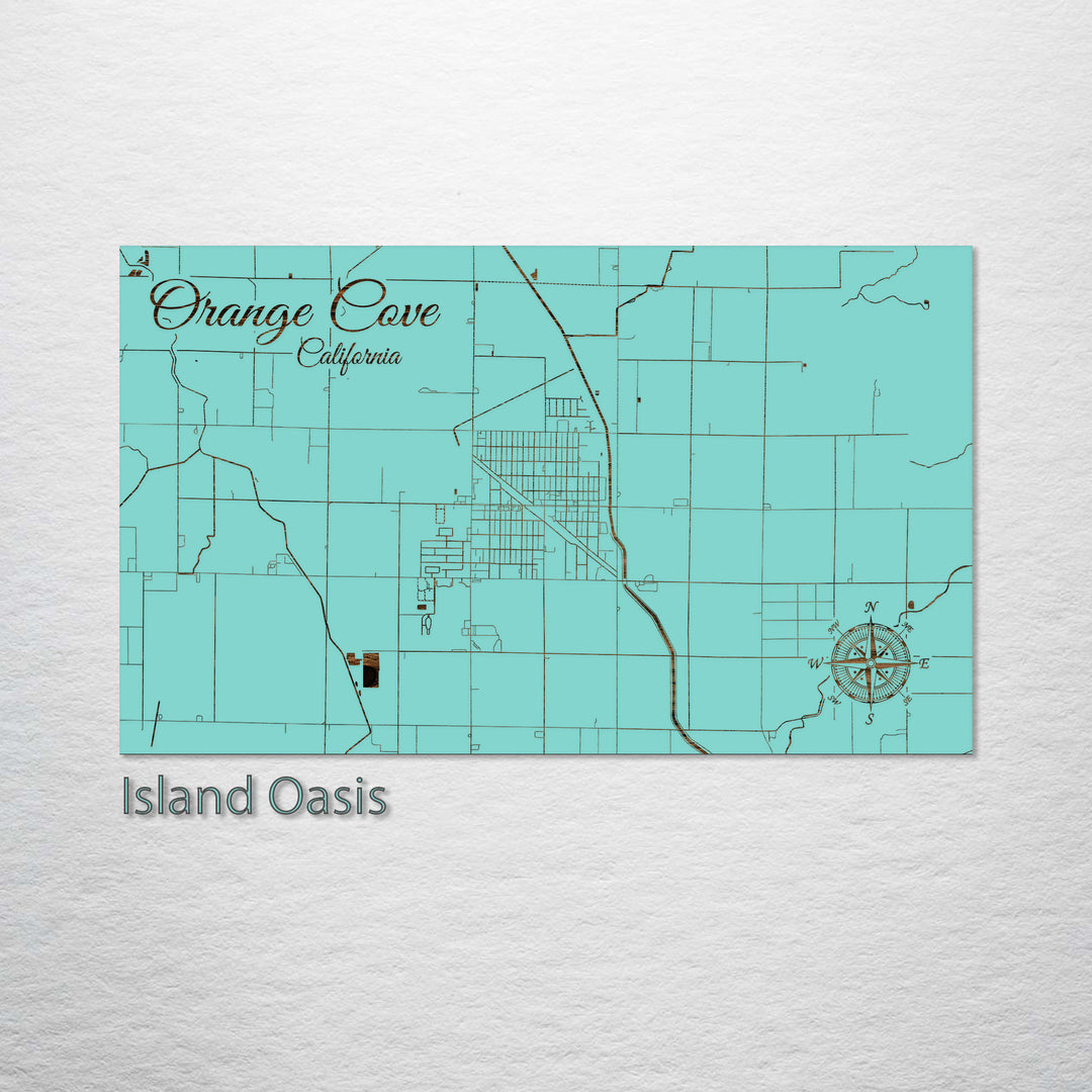 Orange Cove, California Street Map