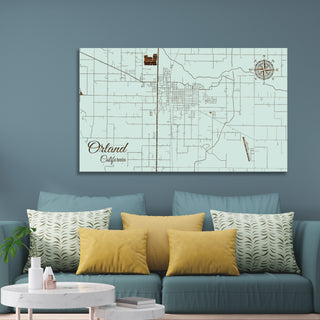 Orland, California Street Map