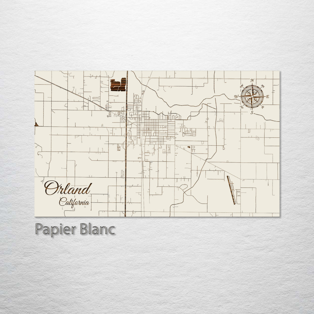 Orland, California Street Map