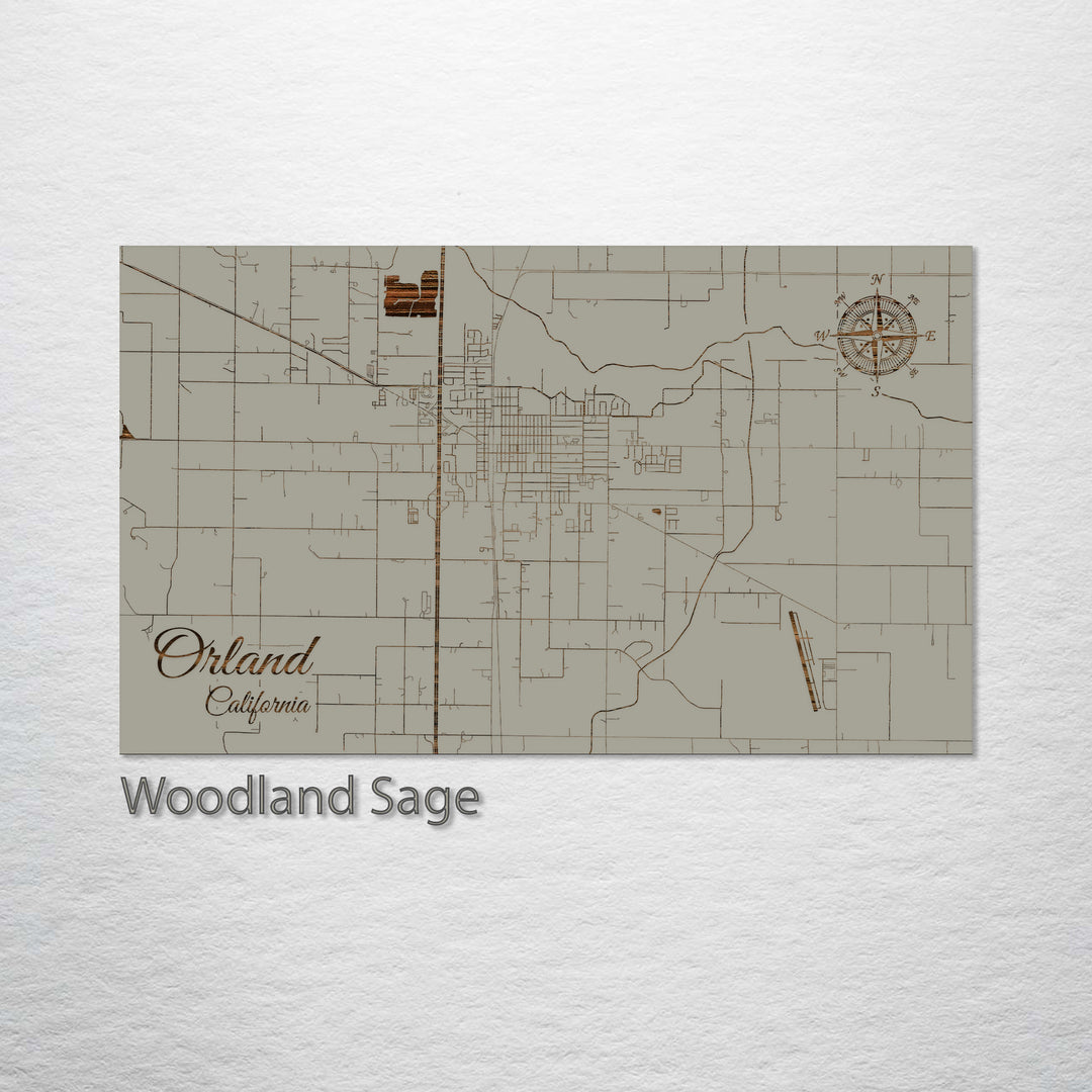 Orland, California Street Map