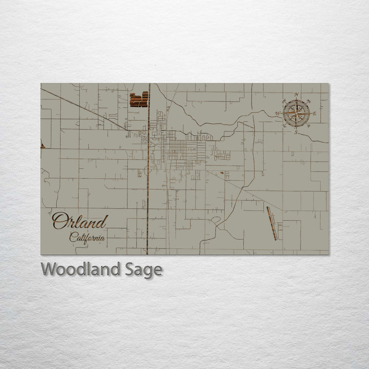 Orland, California Street Map