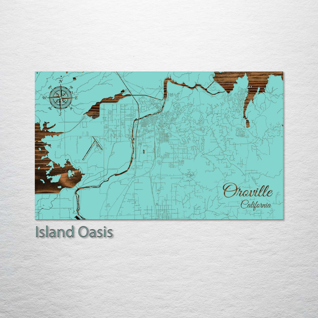 Oroville, California Street Map