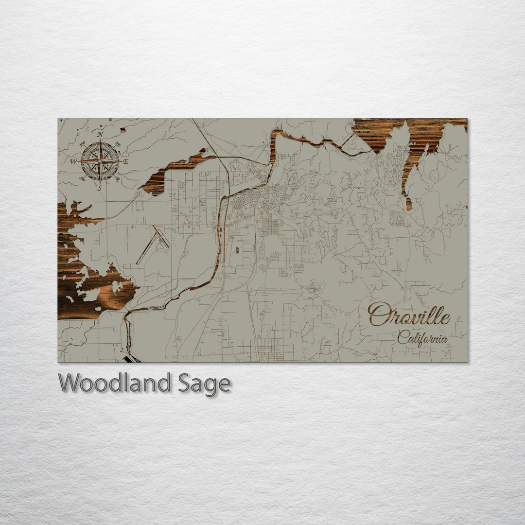 Oroville, California Street Map