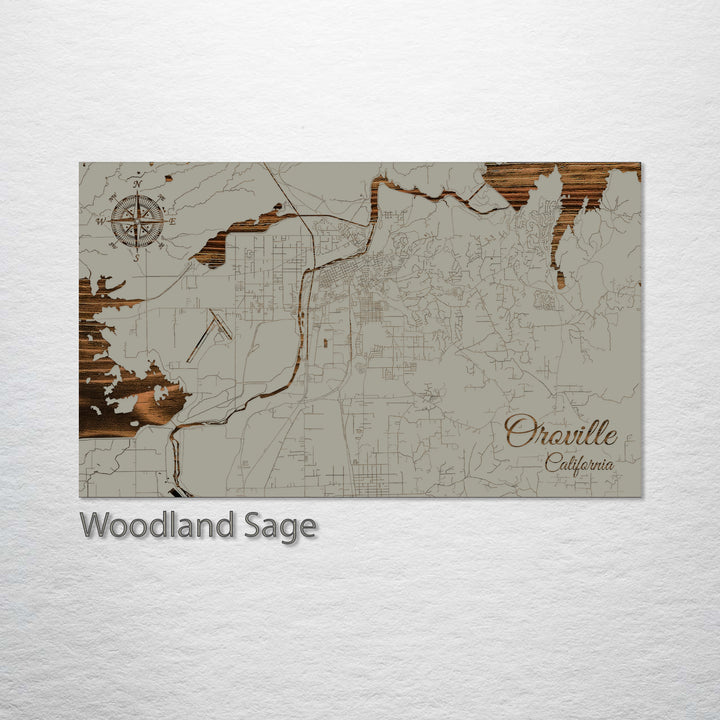 Oroville, California Street Map