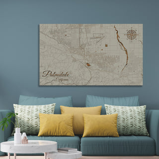 Palmdale, California Street Map