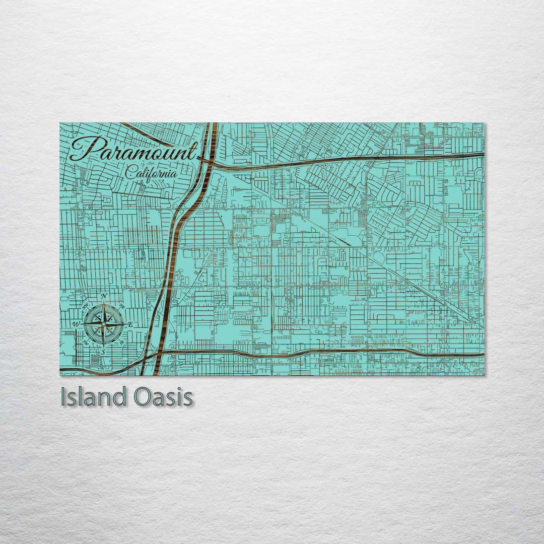 Paramount, California Street Map