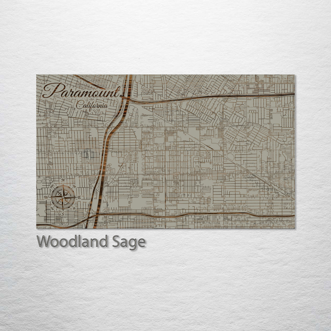 Paramount, California Street Map