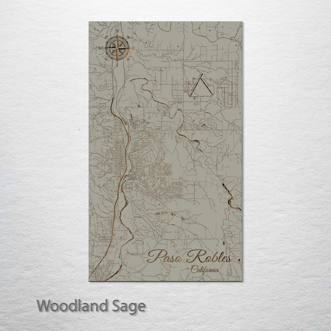 Paso Robles, California Street Map