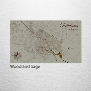 Petaluma, California Street Map