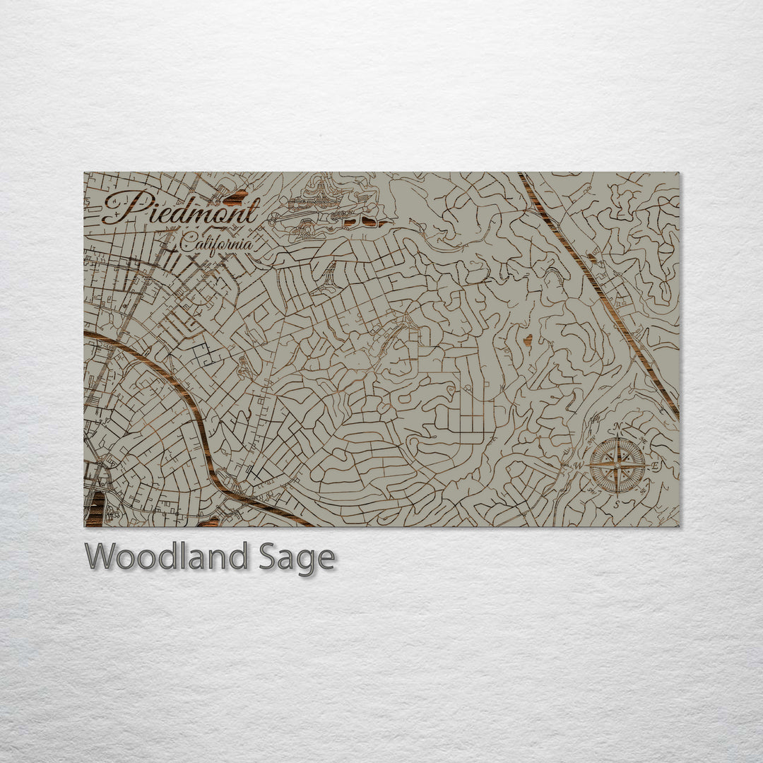 Piedmont, California Street Map