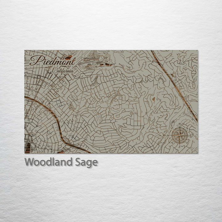 Piedmont, California Street Map