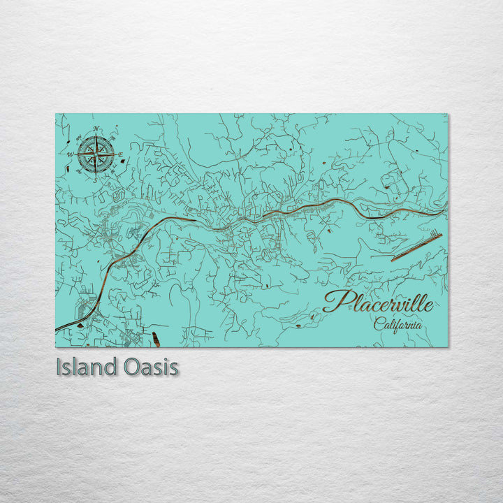 Placerville, California Street Map