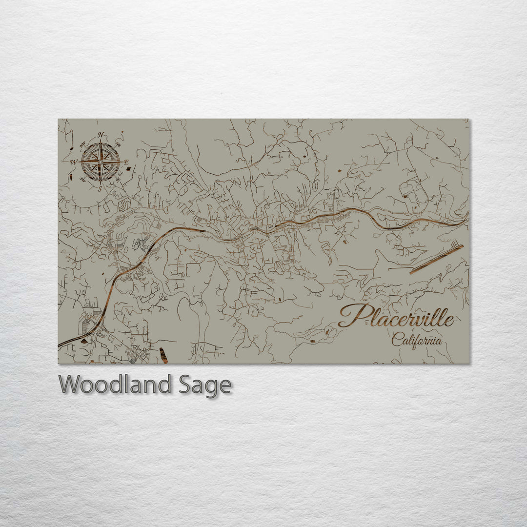 Placerville, California Street Map