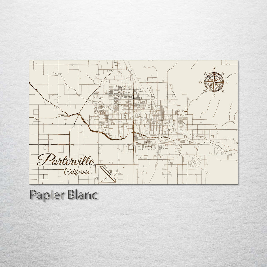 Porterville, California Street Map