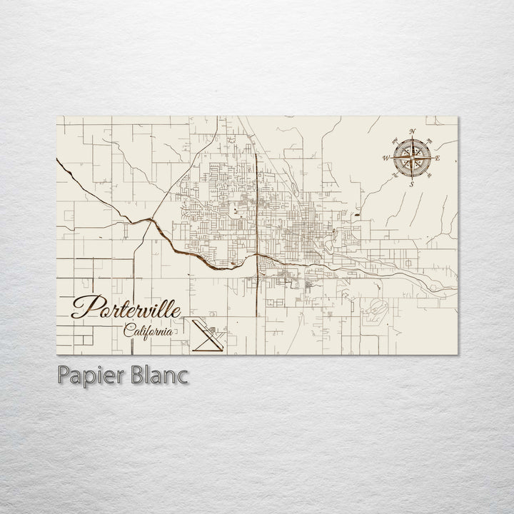 Porterville, California Street Map