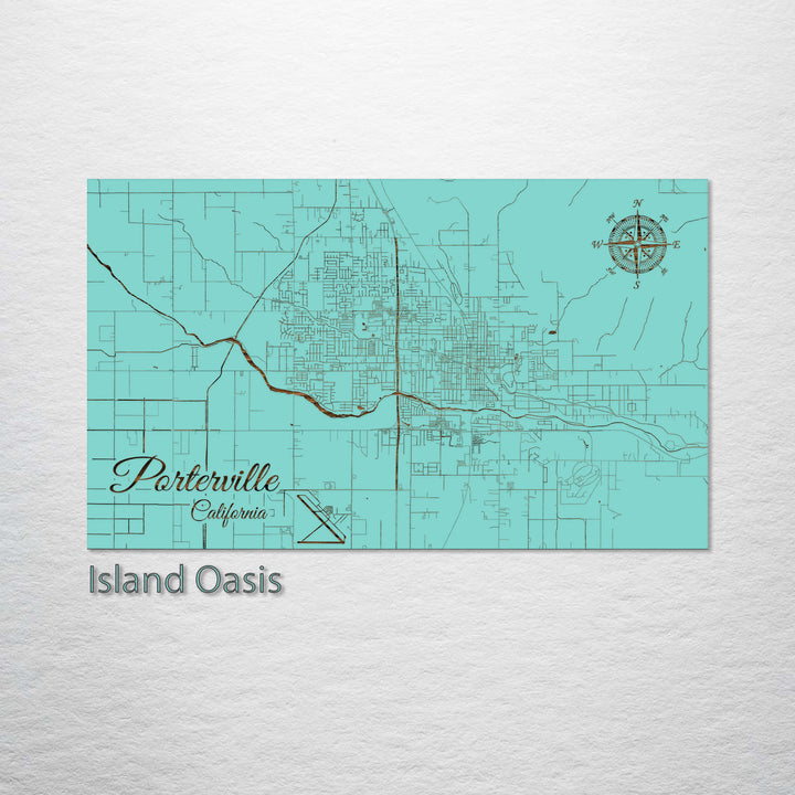 Porterville, California Street Map