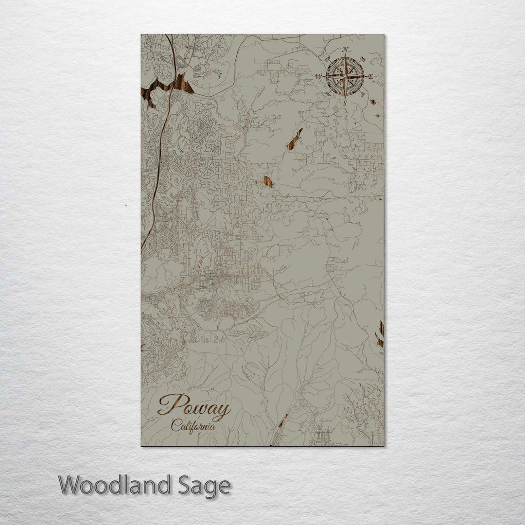 Poway, California Street Map