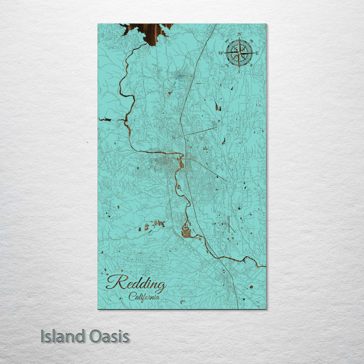 Redding, California Street Map