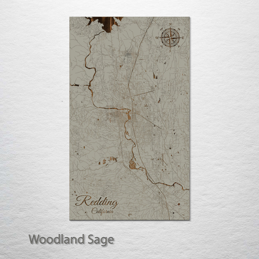 Redding, California Street Map