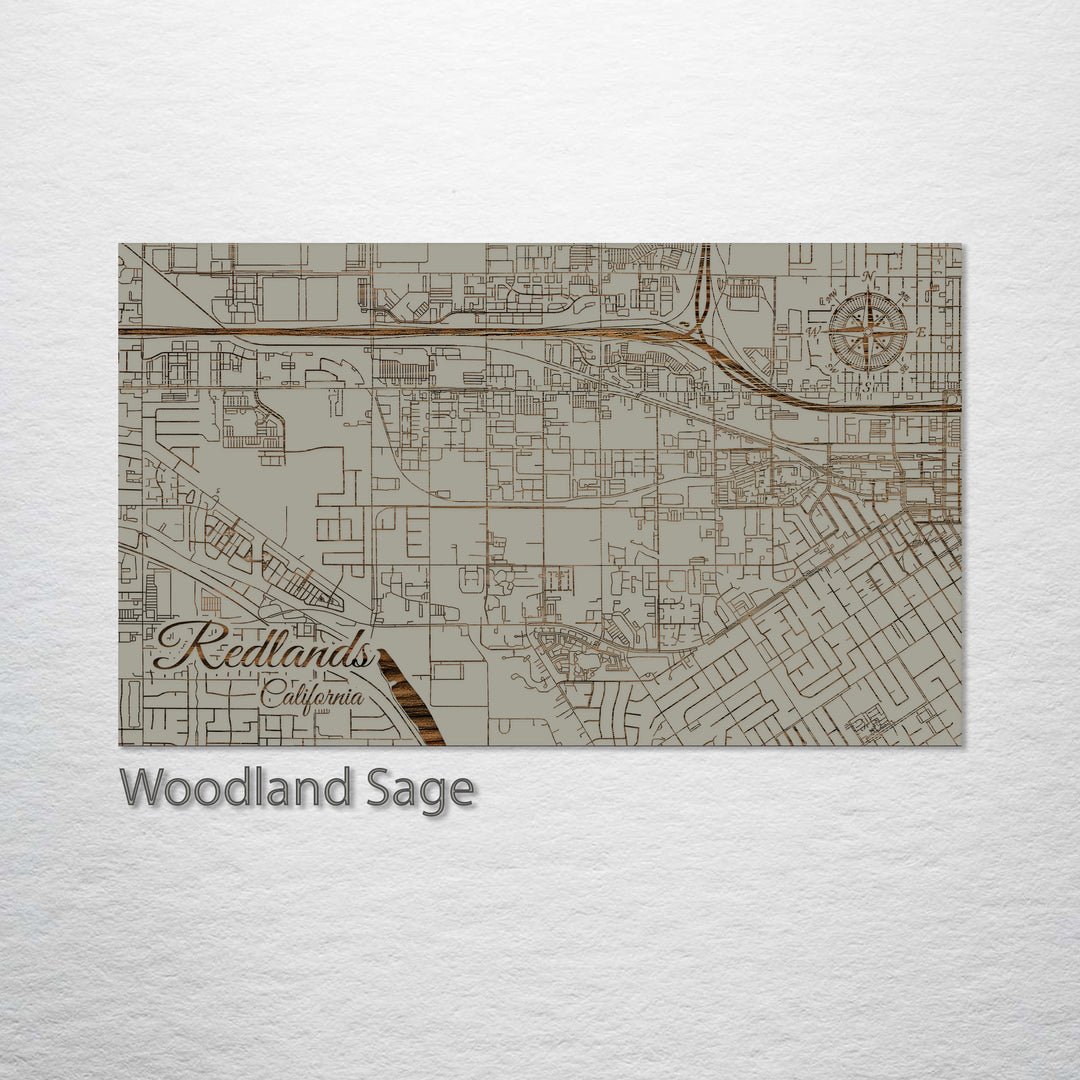 Redlands, California Street Map