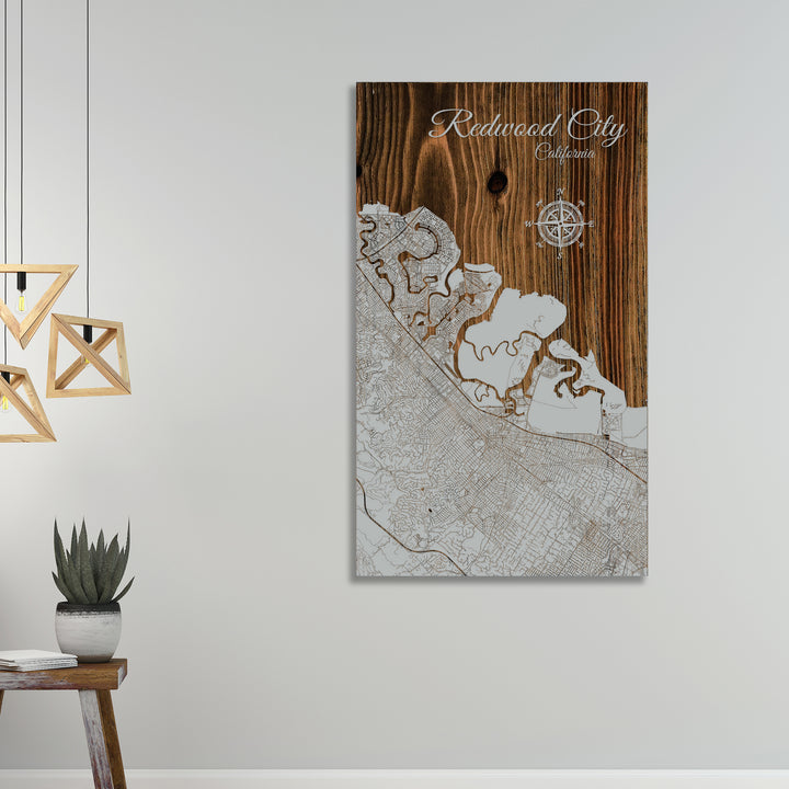 Redwood City, California Street Map