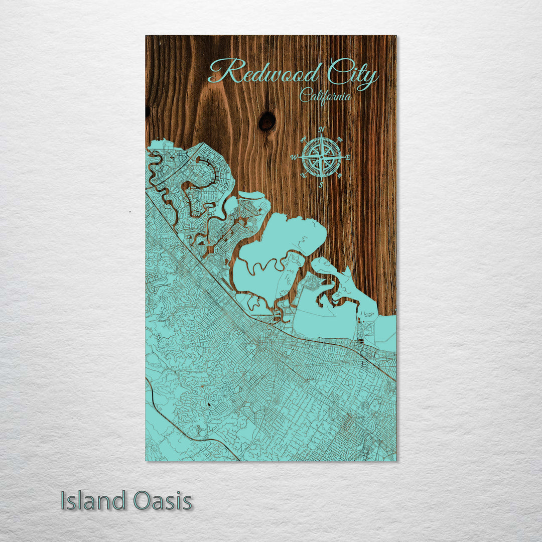 Redwood City, California Street Map