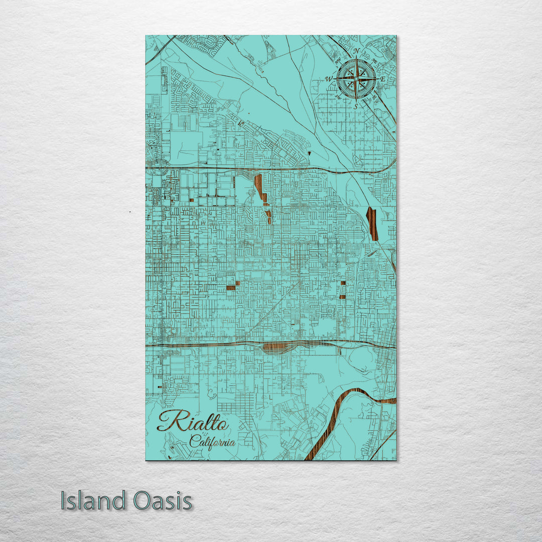 Map Or Rialto Rialto California Map