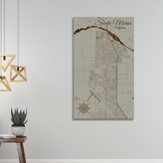 Santa Maria, California Street Map