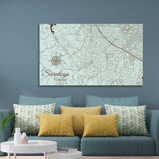 Saratoga, California Street Map