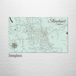 Sebastopol, California Street Map