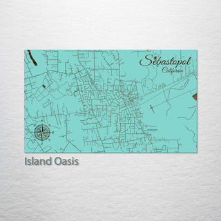 Sebastopol, California Street Map