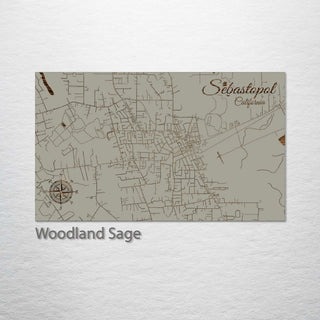 Sebastopol, California Street Map