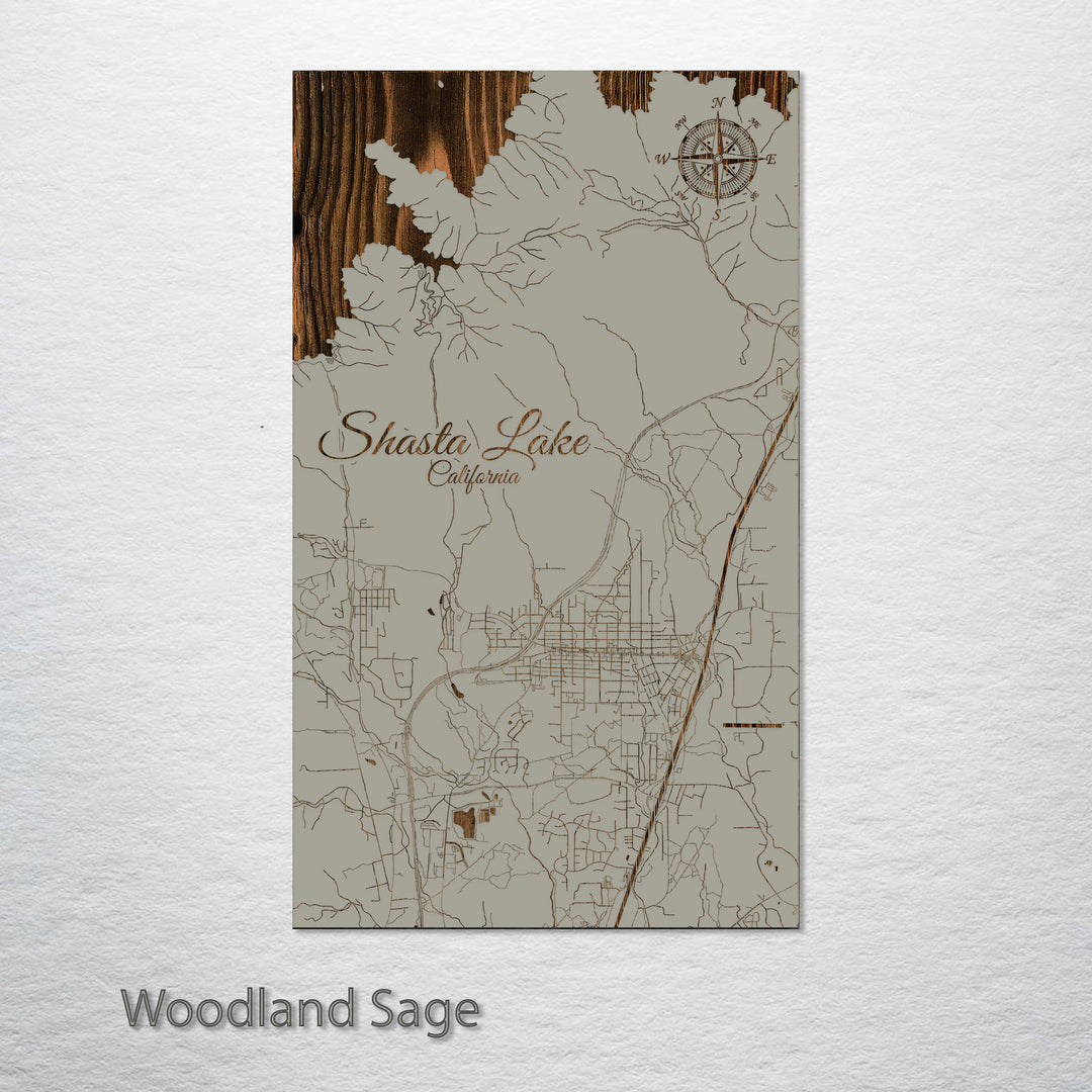 Shasta Lake, California Street Map