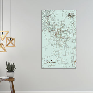 Sonoma, California Street Map