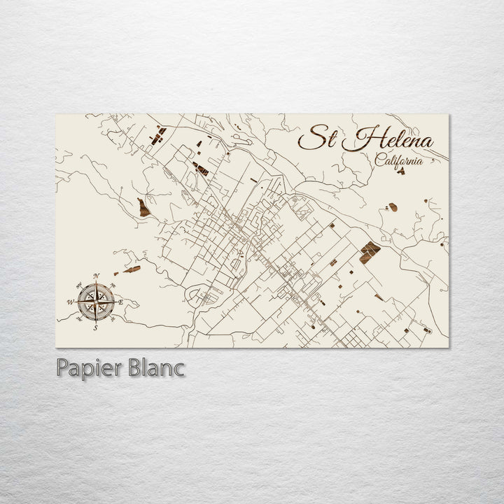 St. Helena, California Street Map