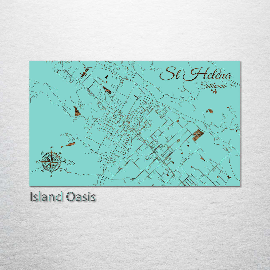 St. Helena, California Street Map