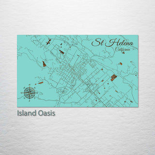 St. Helena, California Street Map