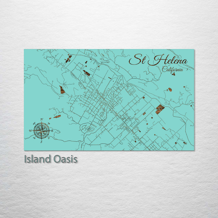 St. Helena, California Street Map