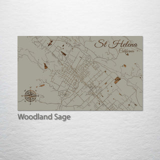 St. Helena, California Street Map
