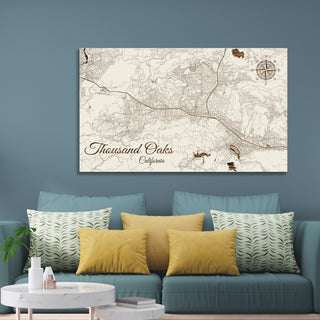 Thousand Oaks, California Street Map