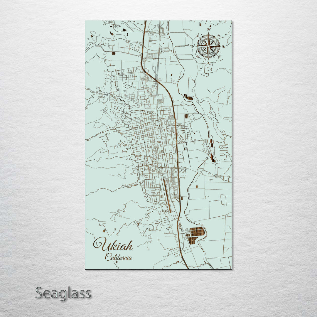 Ukiah, California Street Map