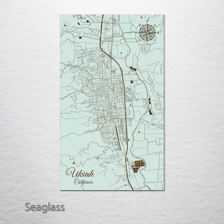 Ukiah, California Street Map