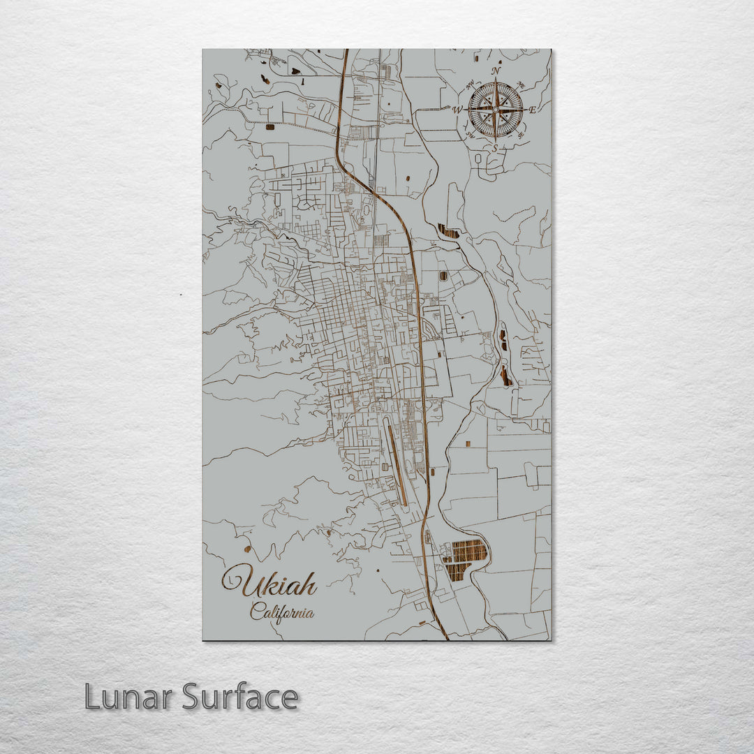 Ukiah, California Street Map