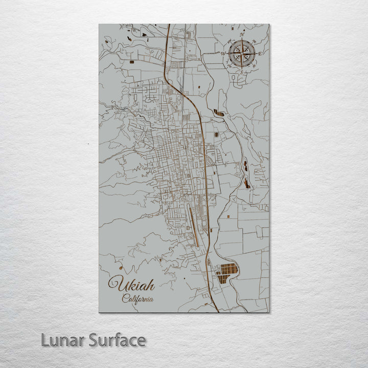 Ukiah, California Street Map