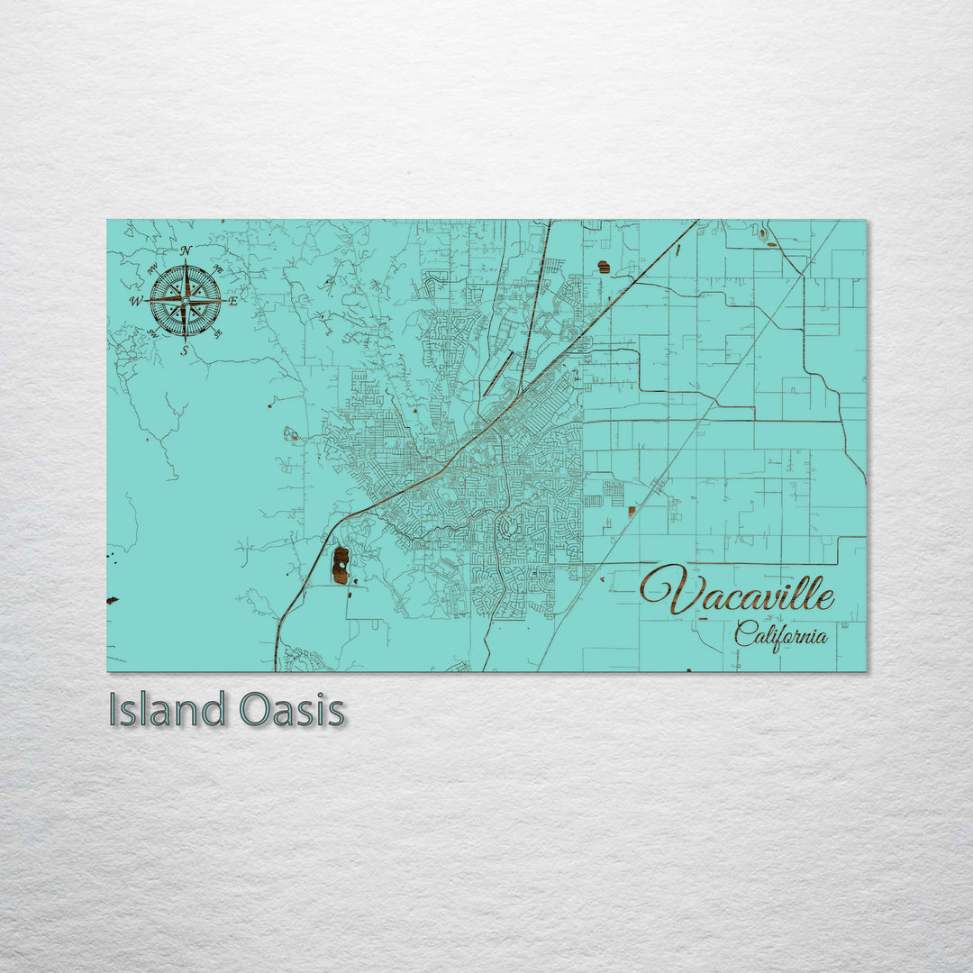 Vacaville, California Street Map