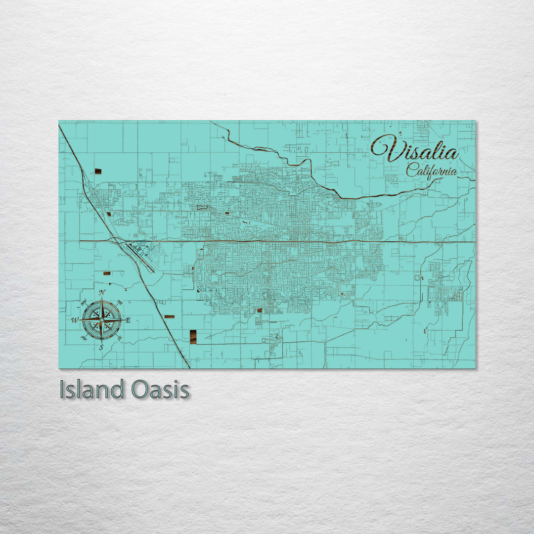 Visalia, California Street Map