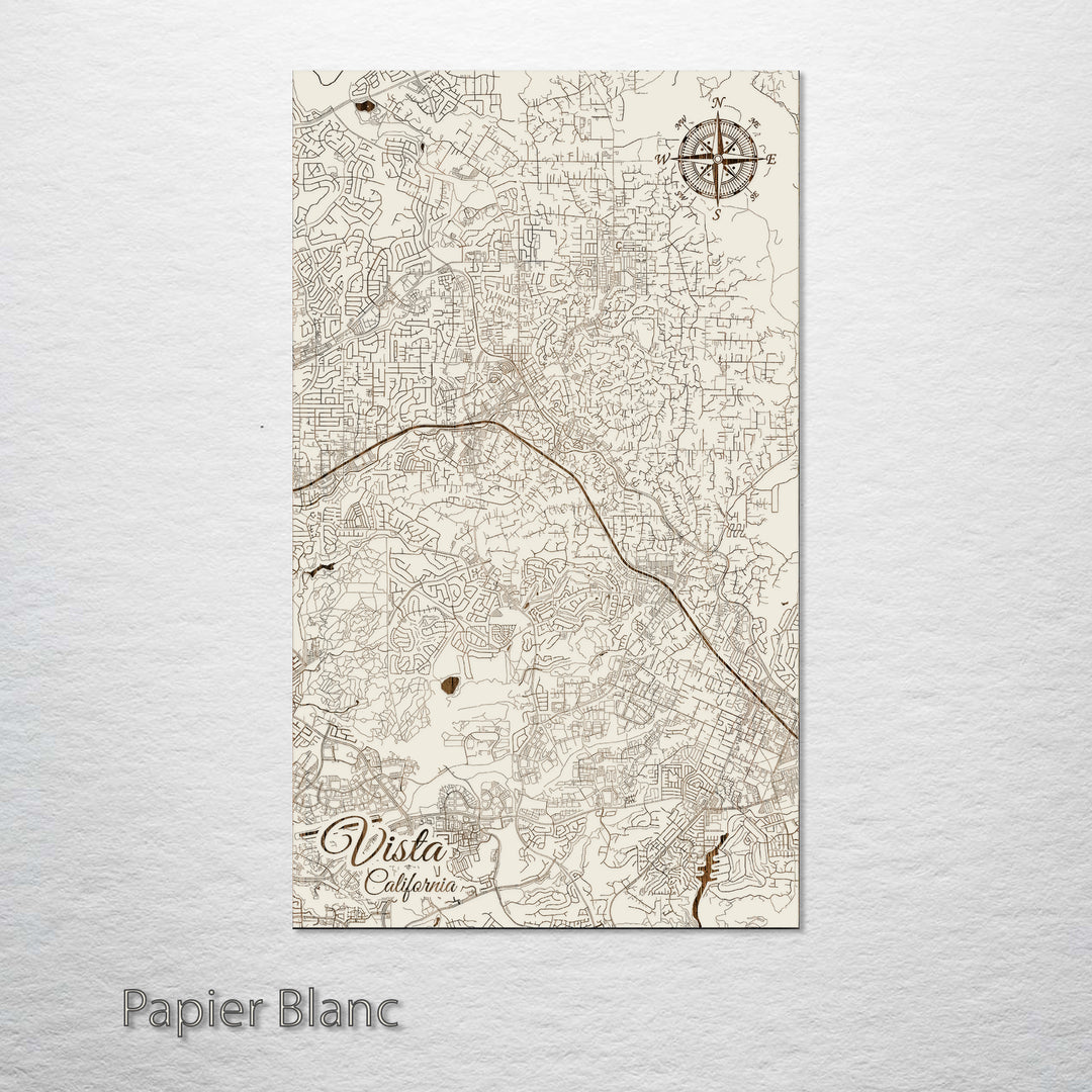 Vista, California Street Map