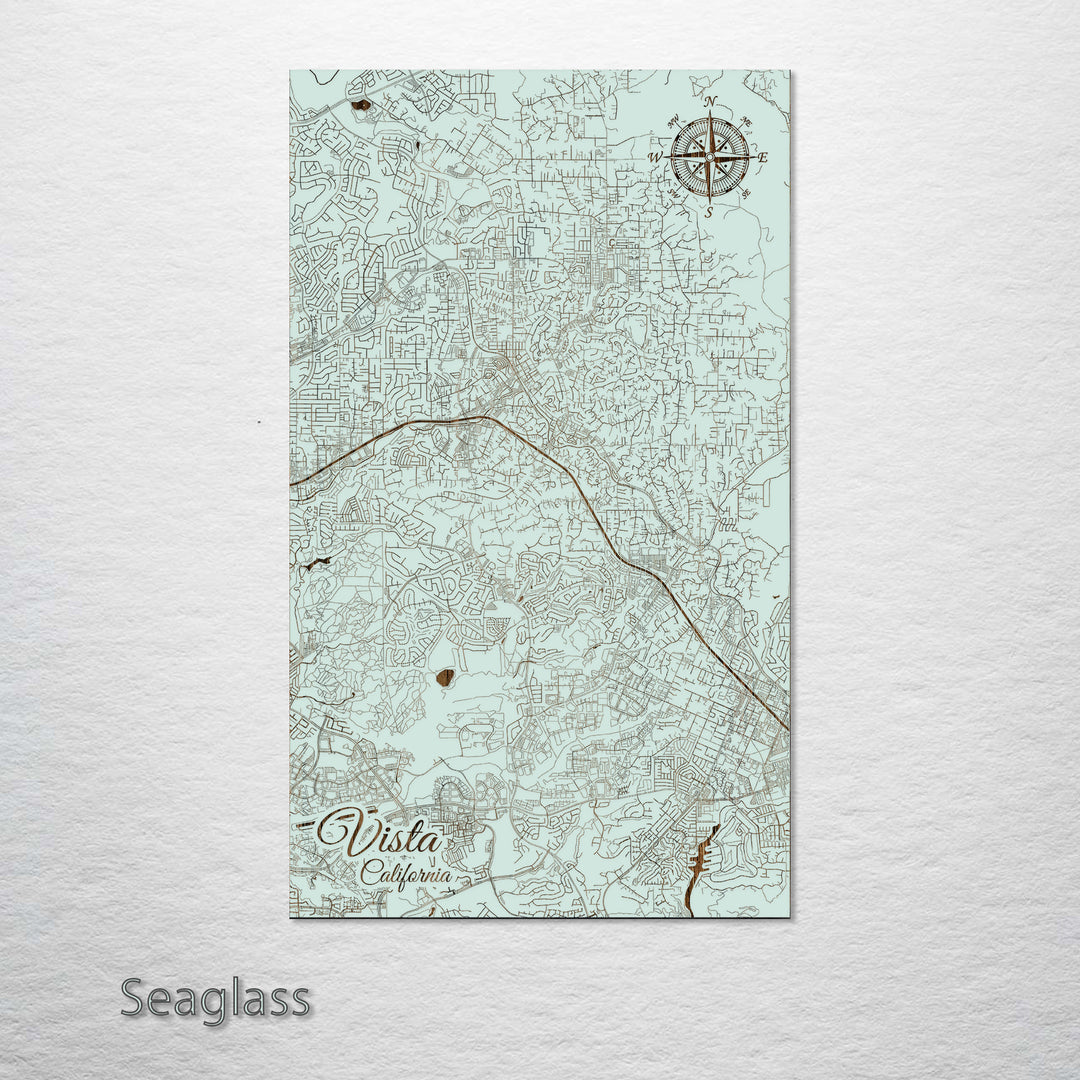 Vista, California Street Map