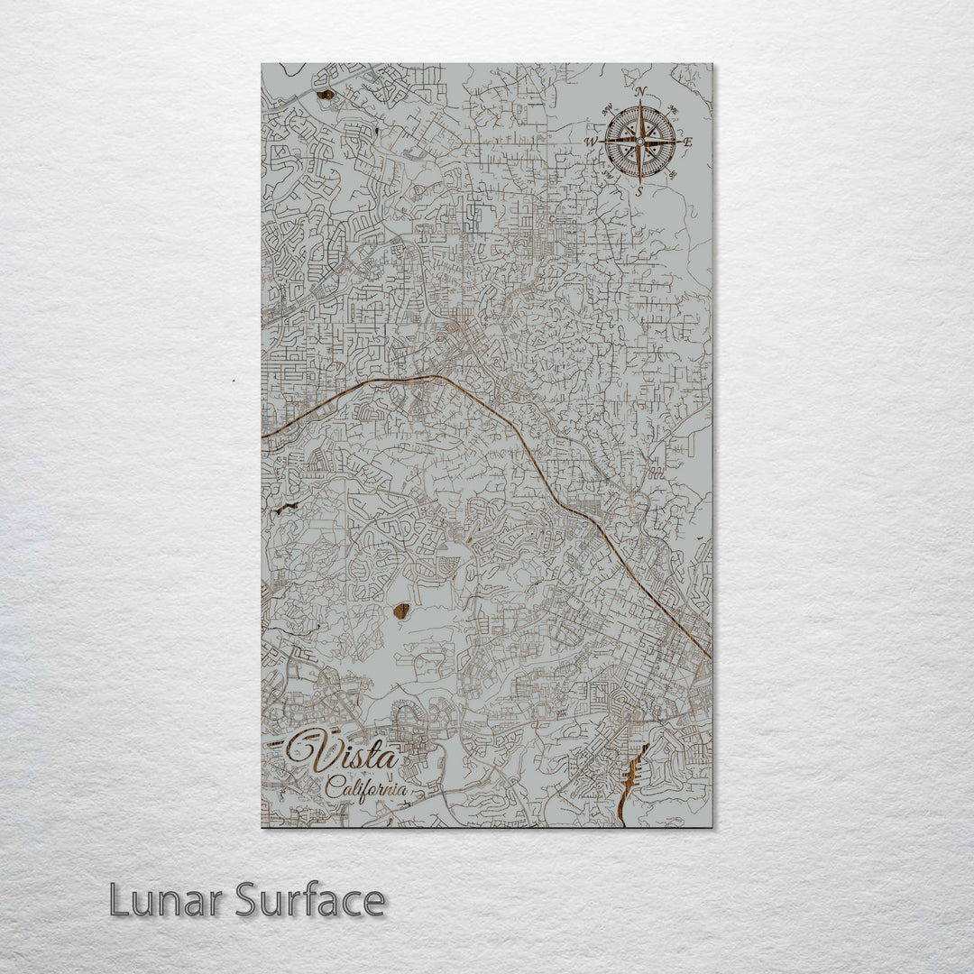 Vista, California Street Map